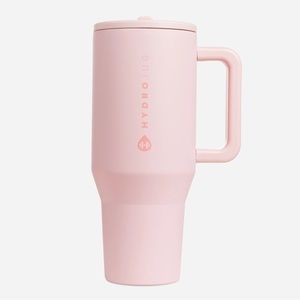 NEW HydroJug 40 oz Traveler Water Bottle Pink Sand Cup Mug Drink Tumbler